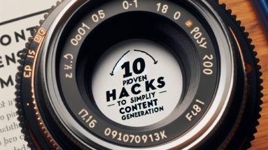 10 Proven Hacks to Simplify Content Generation