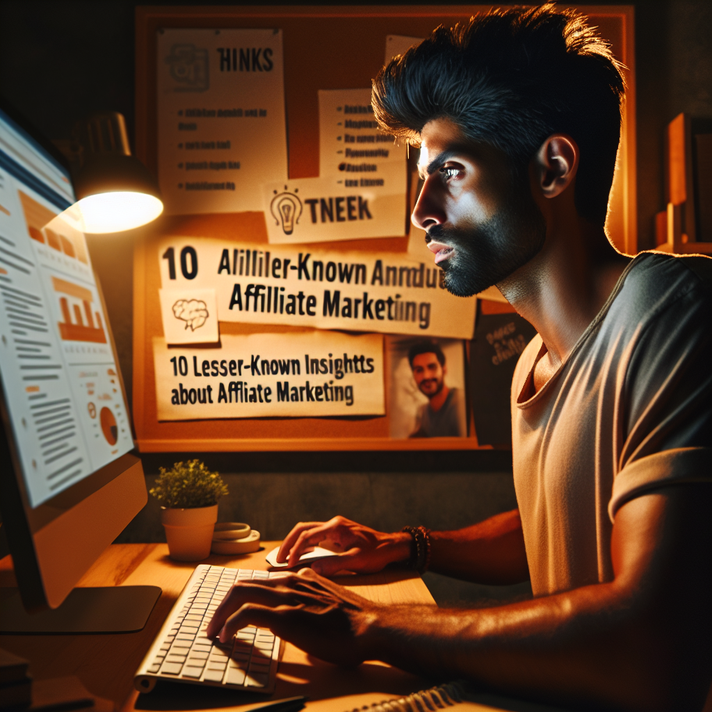 10 Lesser-Known Insights About Affiliate Marketing