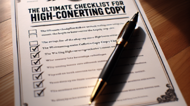The Ultimate Checklist for Writing High-Converting Copy