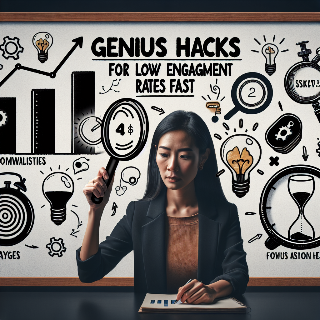 9 Genius Hacks for Solving Low Engagement Rates Fast