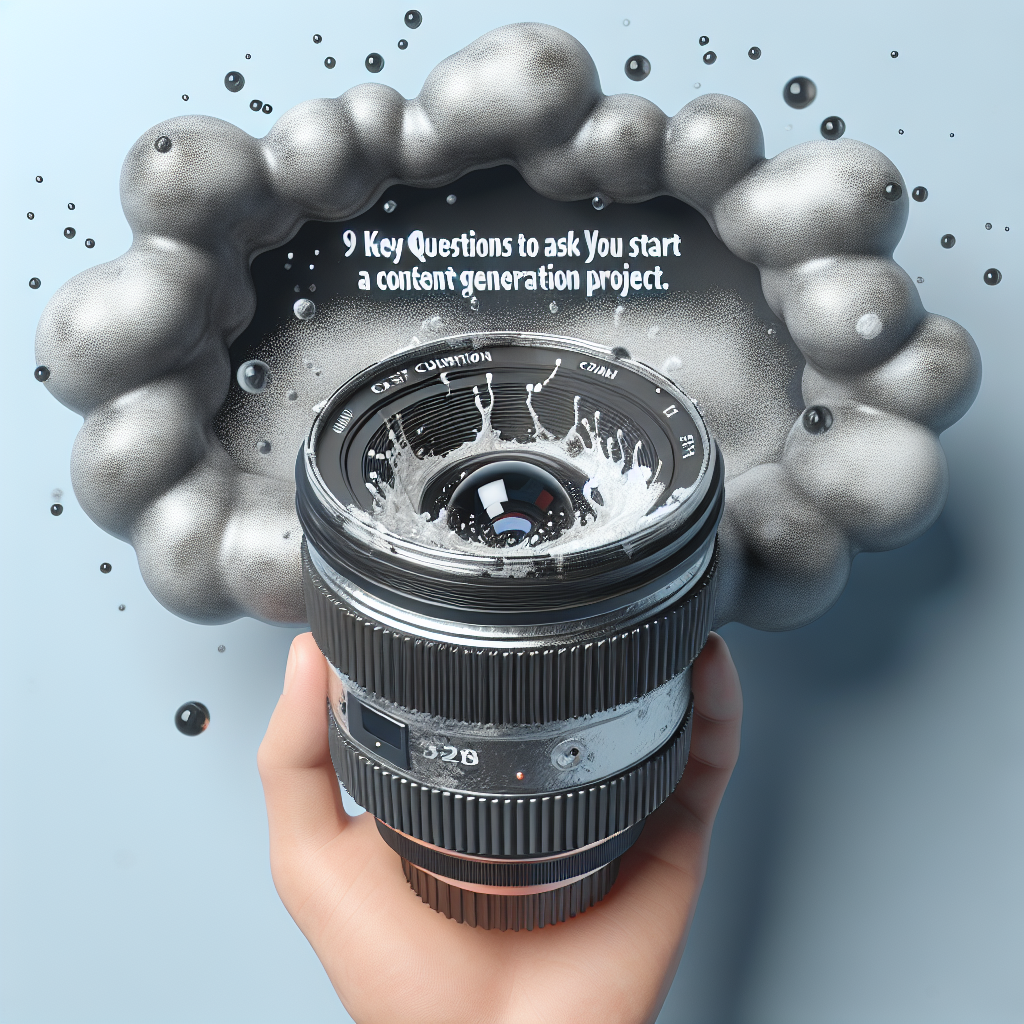 9 Key Questions to Ask Before You Start a Content Generation Project