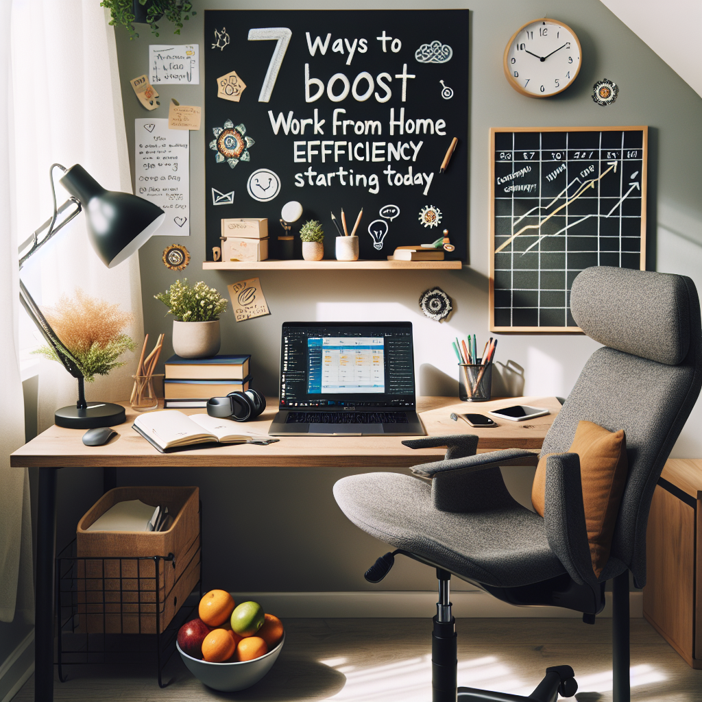 7 Ways to Boost Work From Home Efficiency Starting Today