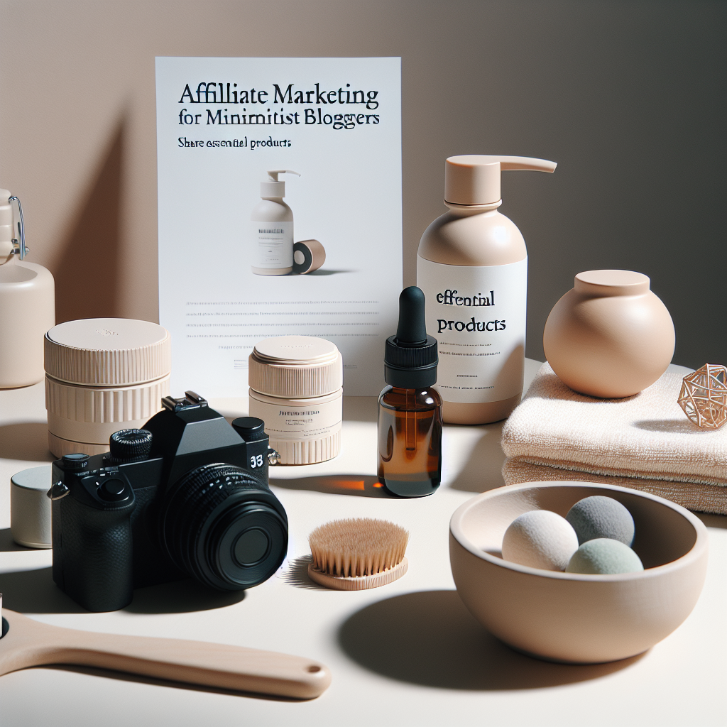 Affiliate Marketing for Minimalist Bloggers: Share Essential Products