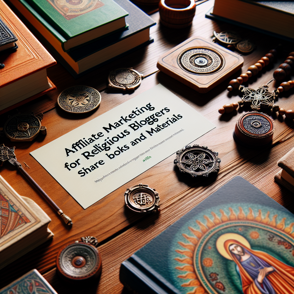 Affiliate Marketing for Religious Bloggers: Share Books and Materials