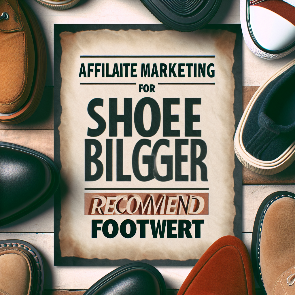Affiliate Marketing for Shoe Bloggers: Recommend Footwear