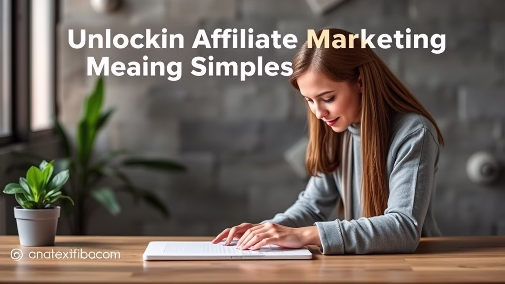 Unlocking Affiliate Marketing Meaning Simple: A 2025 Guide