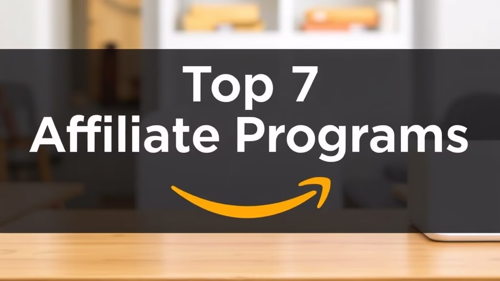 Top 7 Affiliate Programs Like Amazon Associates (2025 Guide)